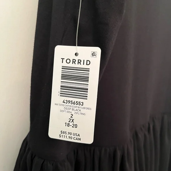 Torrid Textured Chiffon Floor Dress - Picture 11 of 11